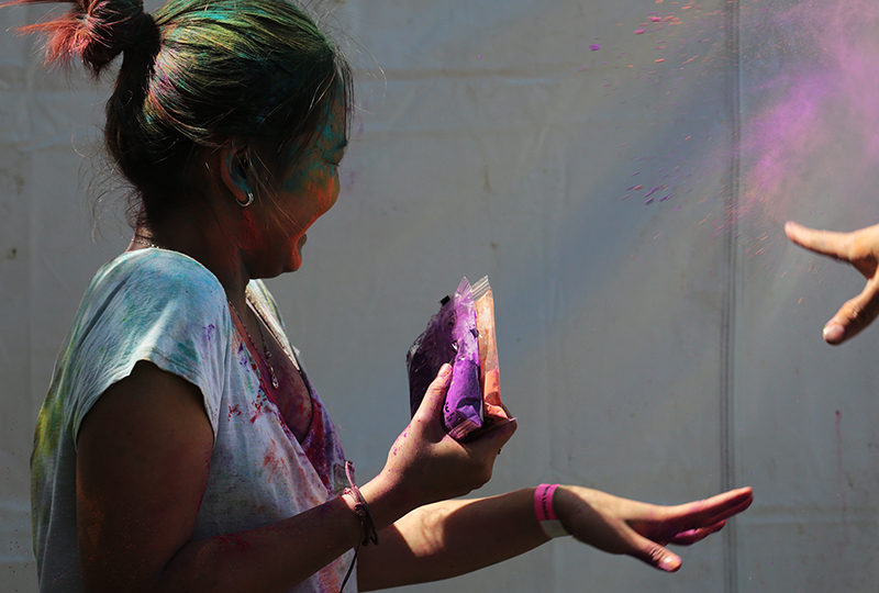 Holi Festival of Colour : Wellington : New Zealand : Richard Moore : Journalist : Photographer :